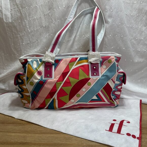 Isabella Fiori Geo Printed Diaper Bag - Picture 3 of 6